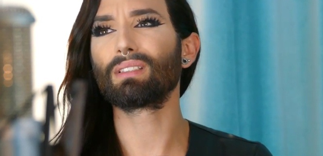 conchita wurst blue bloom