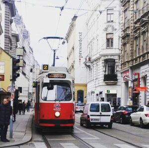Wiener Linien tram Josefstadt Vienna Austria
