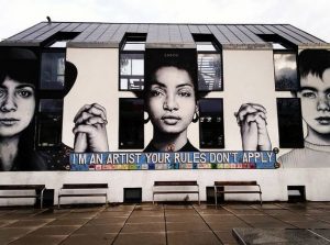 Yppenplatz graffiti art in Vienna Austria
