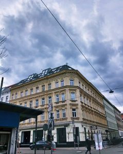 Vienna dark clouds Winter