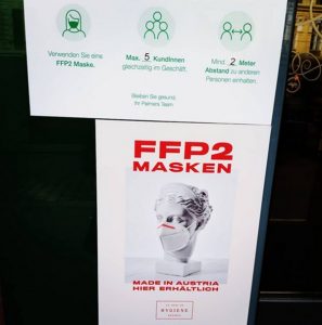 FFP2 masks in Vienna Austria
