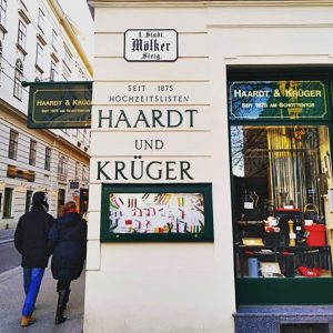 first district vienna street sign