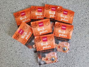 Baking powder or Backpulver in Vienna Austria German