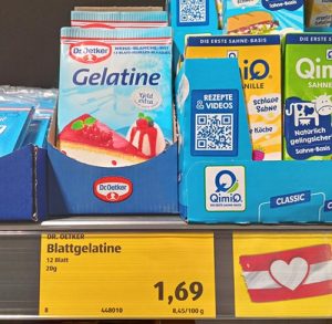 Buying Gelatin in Vienna Austria