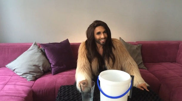 Conchita Wurst refuses Ice Bucket Challenge, then does something even better (Video)