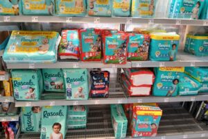 diapers at BIPA drugstore in Vienna Austria